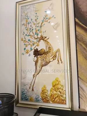 Nature-Inspired Wall Art – Majestic Deer With Floral Antlers