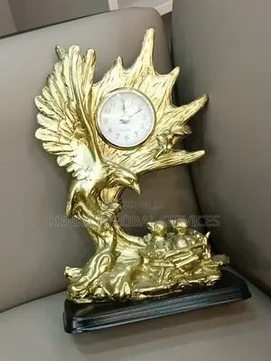 Golden Eagle Decorative Table Clock