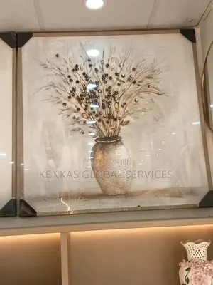 100 by 100 Floral Vase Wall Art