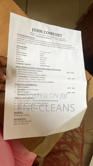 Sales Person ,Club CV or Cleaning Job