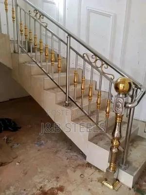 Gold Balusters Handrail