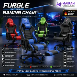 Furgle Pro Series Gaming Chair With Footress
