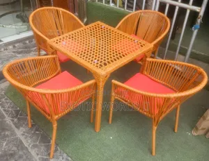 4 Seater Outdoor Rattan Dining Set With Cushions