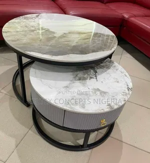 Living Room Marble 2 In1 Table