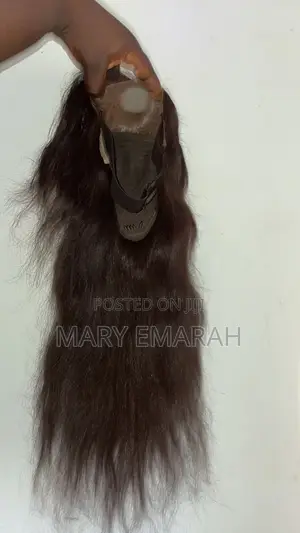 Full Frontal Silky Straight Human Hair ! 24 Inches ! Color: Natural