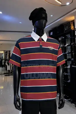 Premium Striped Polo Shirt for Men