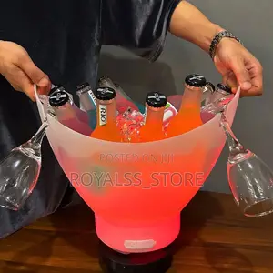 Wireless Led Speaker Ice Bucket With Cup Holder