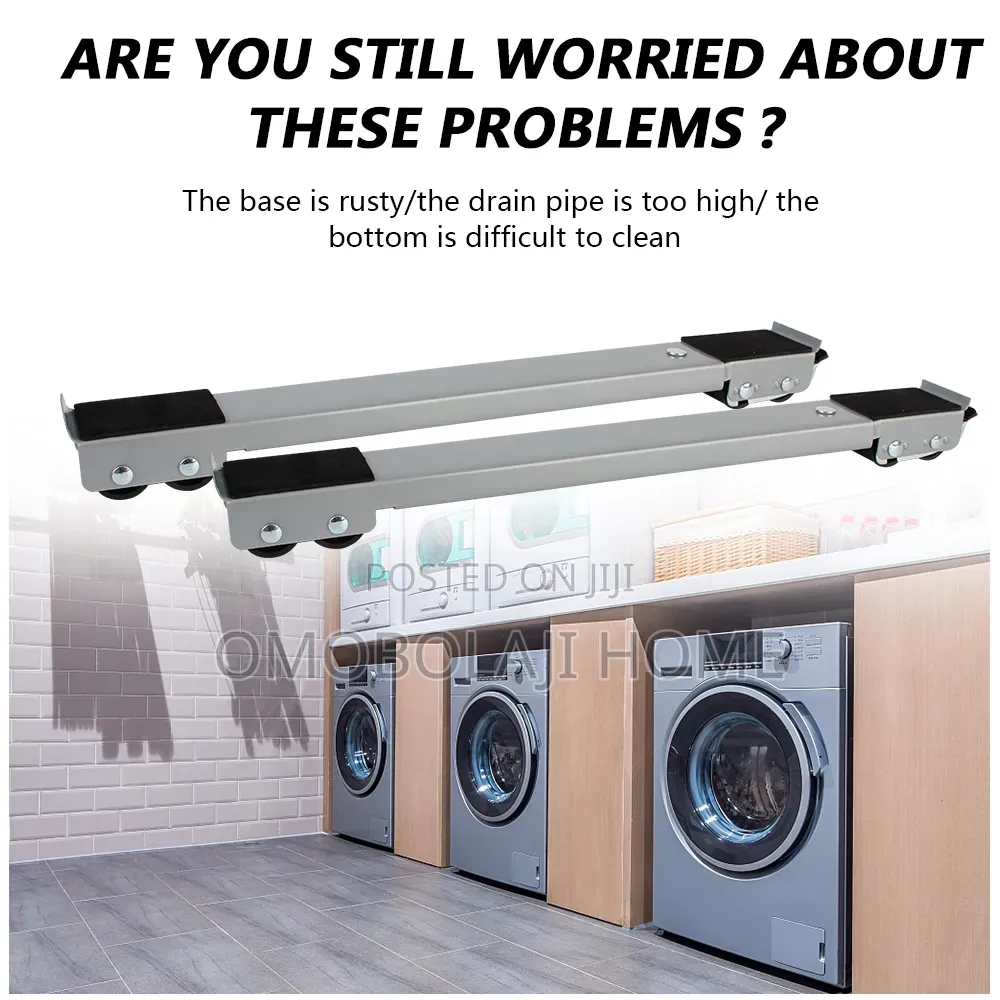 Heavy Duty Adjustable Appliance Rollers Washing Machine Fridge Mover