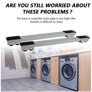 Heavy Duty Adjustable Appliance Rollers Washing Machine Fridge Mover