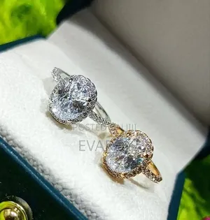 Engagement Ring, Silver and Gold Plated