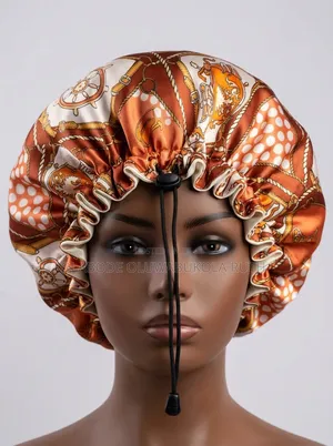 2 in 1 Reversible Adjustable Drawstring Satin Bonnet (Plain/Pattern)