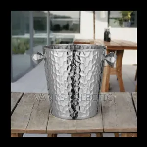 Silver Stainless Steel Champagne/Ice Bucket