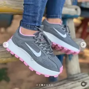 Nike Grey Pink Running Sneakers for Ladies Available in Size 38-43