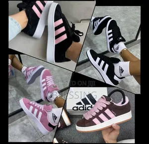 Adidas Campus Sneakers, Available in Black, Pink, Brown.unisex