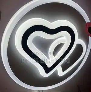 Elegant Heart Shaped LED Wall Light.