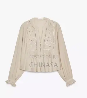 Zara Short Blouse With Cutwork(Original)