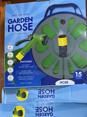 50ft (15 Meter) Lay Flat Garden Hose Kit