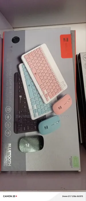 Mini Flat Bluetooth Wireless Keyboard and Mouse