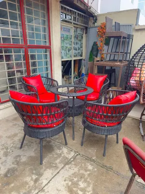 Outdoor Table and Chairs With Cushions