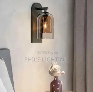 Modern Art Double Glass Wall Lamps