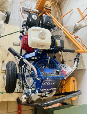 Industrial Gasoline-Powered Road Marking Machine.