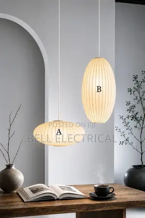 Silk Pendant Lamp Japanese Style Wabi-Sabi