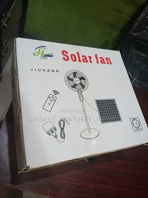 16inches Solar Standing Rechargeable Fan