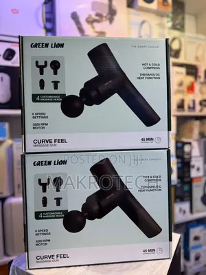 Green Lion Curve Feel Massage Gun - Black
