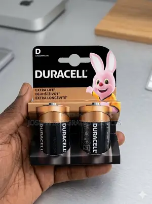 Two Duracell D Size (LR20/MN1300) Alkaline Batteries.