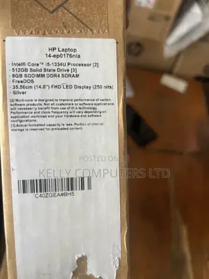 New Laptop HP 14-dq1025cl 8GB Intel Core i5 SSD 512GB