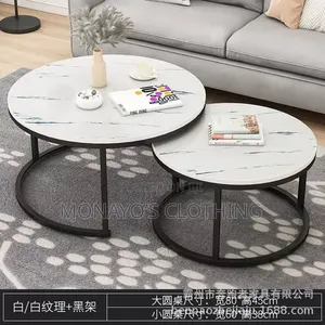 2in1 Classic Marble Top Center Table