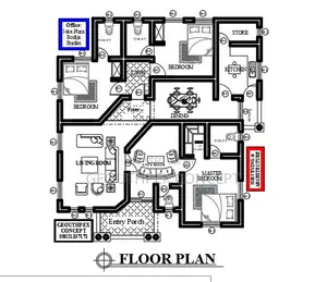 Elegant Spacious 3-Bedroom Bungalow Architectural Design