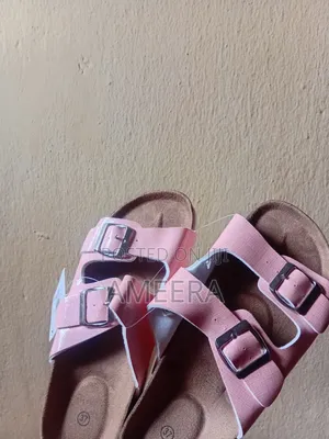 Women's Pink Double Buckle Sandals Size 37