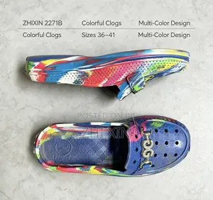 ZHIXIN 2271B Multicolor EVA Clogs Sizes 36-41