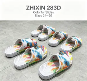 ZHIXIN 283D Kids Multicolor EVA Slide Slippers Sizes 24-29