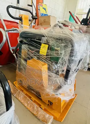 Gasoline-Powered Vibratory Plate Compactor.