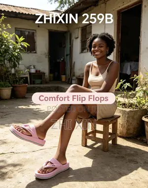 ZHIXIN 259B Women Thick Sole EVA Flip Flops 36-41