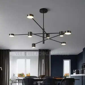 Modern 8-Head LED Ceiling Chandelier -for Living Room, Bedroom, Dining