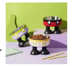 Nunbell Pet Bowl With Legs and Stainless for Small Breeds