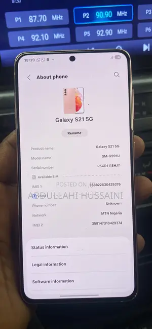 Samsung Galaxy S21 5G 128 GB Pink