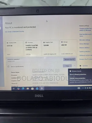 Laptop Dell Latitude 14 3470 8GB Intel Core i3 SSHD (Hybrid) 500GB