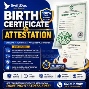 Birth Certificate Registration, Attestation Correction — Done Right