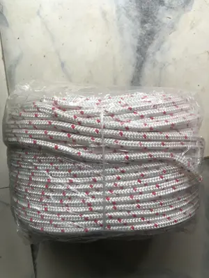 10mm X 50mtrs White, Double-Braided Polyester Rope