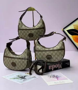 Luxe Gucci Belted Bag Has a Leather Long Handle Comes With a Dust Bag