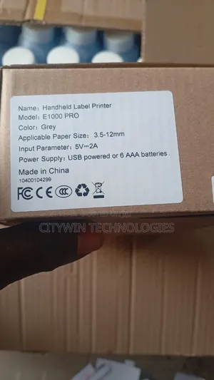 E1000 PRO. Hand Held Label Printer