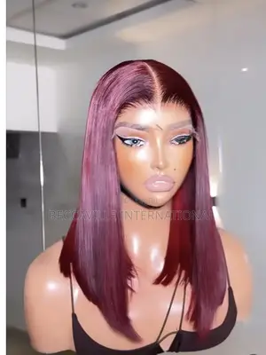 16” SDD Vietnam Burgundy Bone Straight Wig