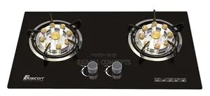 Boscon Premium 2 Burner Tempered Glass Gas Cooker