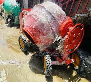 Germantec Concrete Mixer Has a 600 Liter Drum.