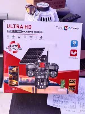 Original True-Color View Triple Lens Solar PTZ Camera V380pro