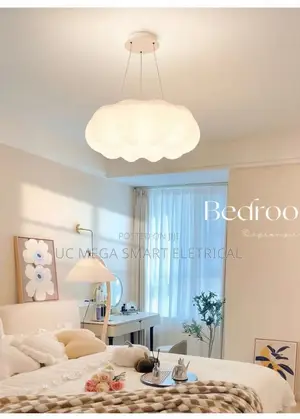 Modern Bedroom White Chandelier Lighting Led Dimmable Kitchen Light